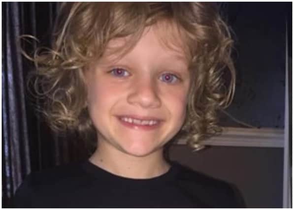 Football fan Jordan was struck by lightning when playing a one-to-one session in Blackpool (Lancashire Police).
