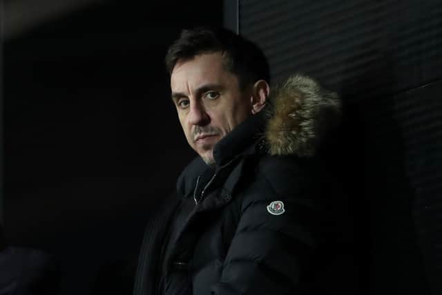 Gary Neville has condemned the plans for a European Super League (Photo by Alex Livesey/Getty Images)