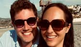 Tim Sunderland and his fiancée, Sally Biddal, in Spain.