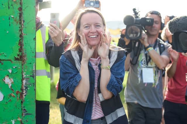 Emily Eavis officially opens Glastonbury Festival 2023.