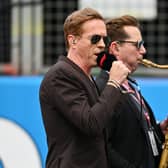Actor Damien Lewis has been mocked after performing the national anthem at Sunday’s British Grand Prix