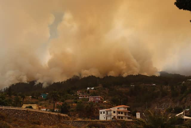 Thousands have evacuated their homes due to a wildfire in La Palma