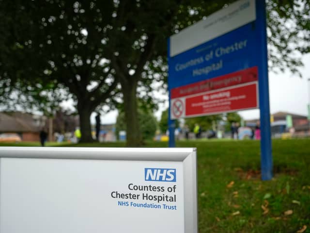 Outside  Countess of Chester Hospital
