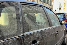 Saharan dust can coat cars pretty quickly