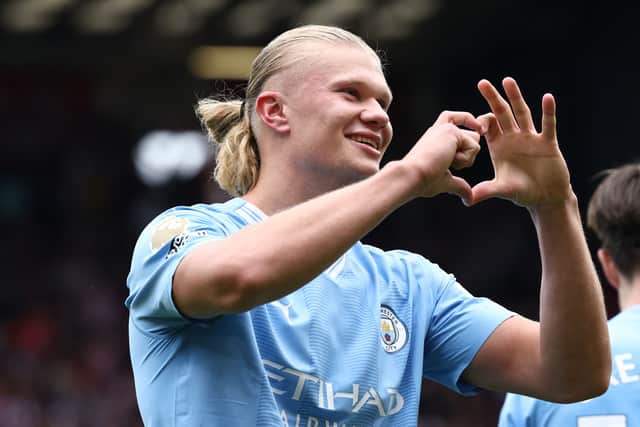 Manchester City striker Erling Haaland is the EA Sports FC 24 cover star.