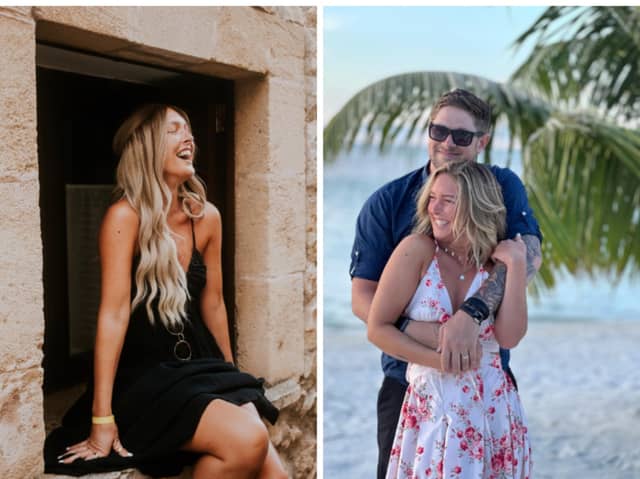 Instagram influencer Nicky Newman, pictured right with her husband Alex, has died of breast cancer at the age of 35. Photos by Instagram/Nicky Newman.