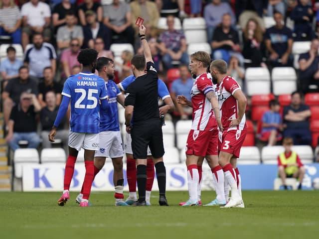 Where Pompey sit compared to League 1 rivals in terms of their disciplinary record