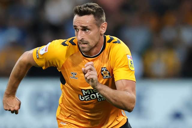 Brandon Haunstrup - pictured in action for ex-club Cambridge United - came back from his latest injury problem on Saturday, featuring for Gateshead. Picture: David Rogers/Getty Images