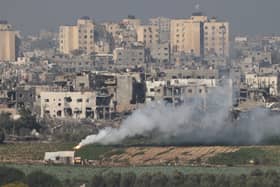 The UK has called for a temporary "pause" in the conflict between Israel and Hamas, to allow humanitarian aid to reach those in Gaza and to allow the release of hostages. (Credit: Getty Images)