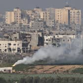 The UK has called for a temporary "pause" in the conflict between Israel and Hamas, to allow humanitarian aid to reach those in Gaza and to allow the release of hostages. (Credit: Getty Images)