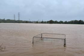 Flooding near Exeter in 2023.
