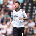 Former Pompey defender Sonny Bradley moved to Derby from Premier League new-boys Luton in the summer