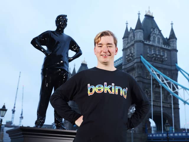 Sebbie Hall, who has been named the UK's kindest person

