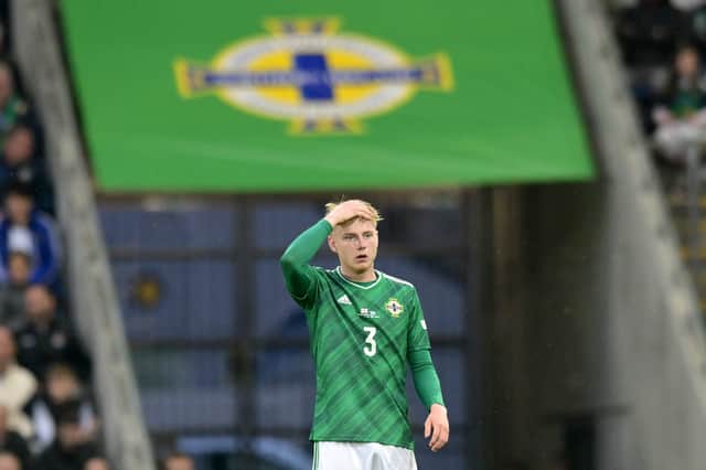 Paddy Lane has spent nine successive matches as an unused substitute for Northern Ireland. Picture: Charles McQuillan/Getty Images.