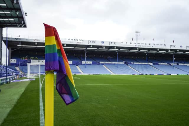 Pompey have earmarked the North Stand for a £60-70m redevelopment - but firstly must negotiate a new Fratton railway station footbridge. Picture: Jason Brown/ProSportsImages