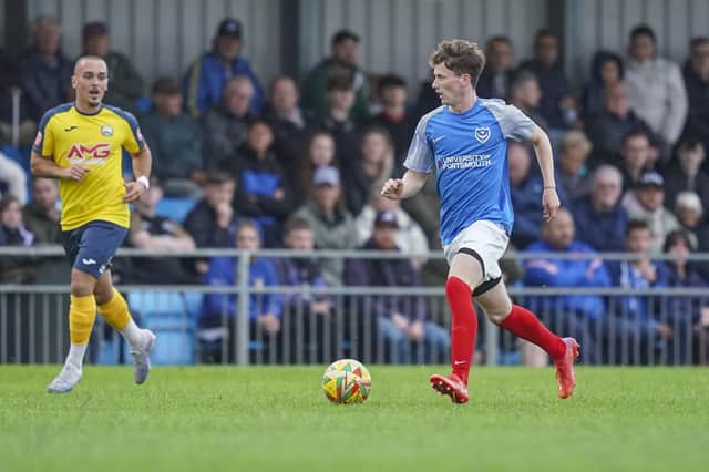 Dan Murray was part of Pompey's side which face Folland Sports in the Hampshire Senior Cup. Picture: Jason Brown