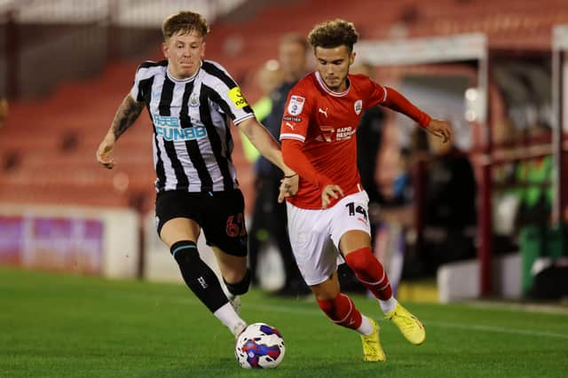 Josh Martin, pictured on loan at Barnsley last season, has the chance to earn a longer Pompey stay according to Rich Hughes. Picture: George Wood/Getty Images