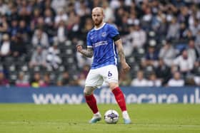 Pompey defender Connor Ogilvie has been dealt an injury setback. Pic: Jason Brown