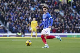 Gavin Whyte's absence opened the door for Josh Martin to be granted his Pompey debut against Blackpool. Picture: Jason Brown/ProSportsImages