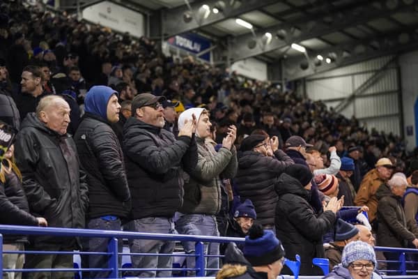The Fratton faithful were praised by John Mousinho for their backing irrespective of the 4-0 scoreline. Picture: Jason Brown/ProSportsImages 