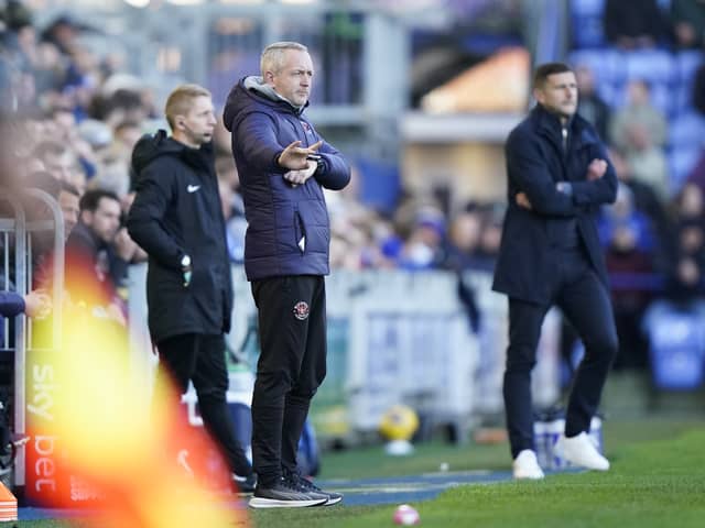 Blackpool boss Neil Critchley admitted his side had some luck in their Pompey win. Pic: Jason Brown