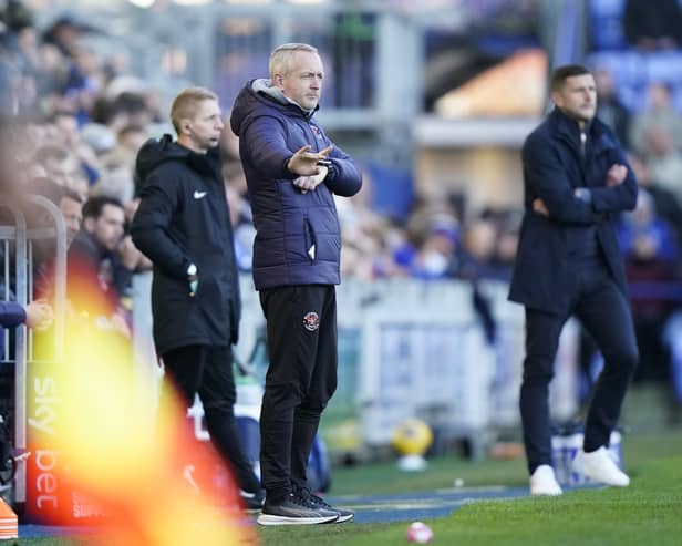 Blackpool boss Neil Critchley admitted his side had some luck in their Pompey win. Pic: Jason Brown