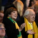 Norwich majority shareholder Delia Smith, alongside her husband Michael Wynn Jones