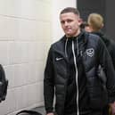 Pompey striker Colby Bishop