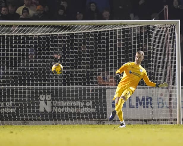Pompey keeper Will Norris has made a big difference to his side's attacking play. Pic: Jason Brown