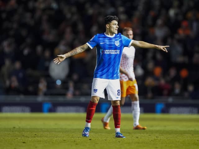 Pompey midfielder Alex Robertson