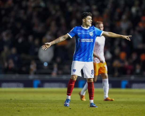 Pompey midfielder Alex Robertson