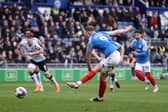 Colby Bishop takes a penalty for Portsmouth (Image: Getty Images)