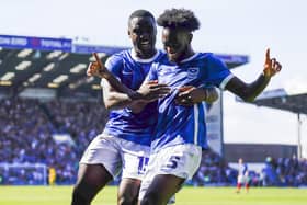 Pompey's Norwich City loanee Abu Kamara has been linked with Premier League side Brentford and Bundesliga outfit Freiburg. Pic: Jason Brown.