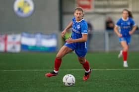 Emma Jones netted for Pompey in their Women's FA Cup defeat to Southampton. Picture: Jason Brown.