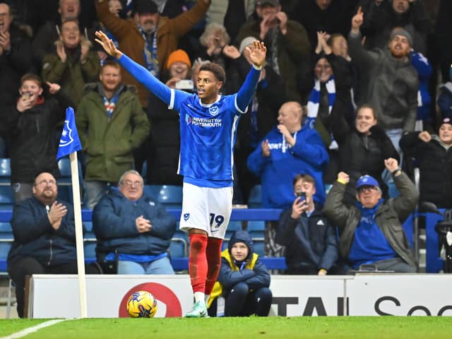 Kusini Yengi scored Pompey's second goal in their 2-0 win over Bolton
