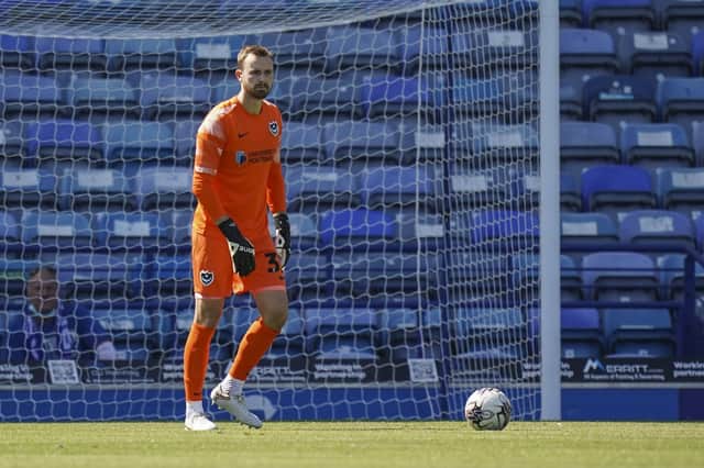 Will Norris's distribution from his role as goalkeeper has been impressive for Pompey this season. Picture: Jason Brown/ProSportsImages