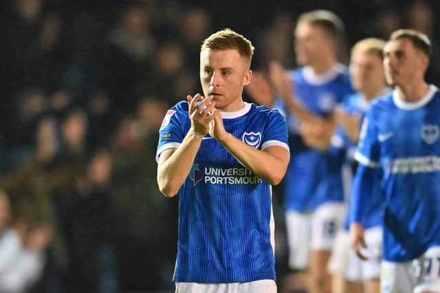 Pompey's home kit is to be back on sale in time for Christmas after stock ran out. Picture: Graham Hunt/ProSportsImages