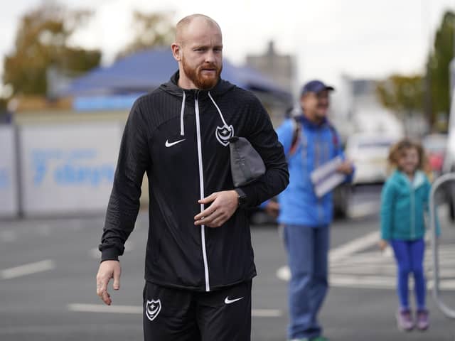 Connor Ogilvie is pushing to be a part of Pompey's match-day squad. He's a doubt for the trip to Fleetwood Town. (Image: Pro Sport Images)