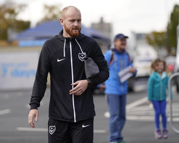 Connor Ogilvie is pushing to be a part of Pompey's match-day squad. He's a doubt for the trip to Fleetwood Town. (Image: Pro Sport Images)