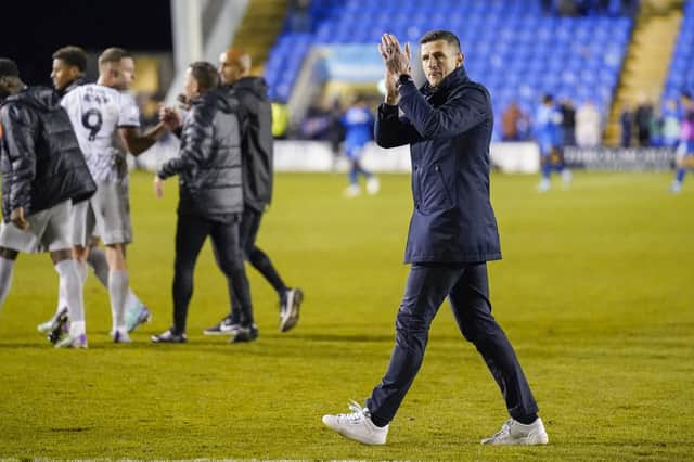 John Mousinho has enjoyed a remarkable opening 50 matches as Pompey boss. Picture: Jason Brown/ProSportsImages