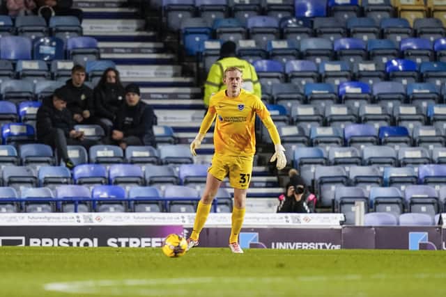 Ryan Schofield had an unhappy night against AFC Wimbledon in the Bristol Street Motors Trophy. Picture: Jason Brown/ProSportsImages