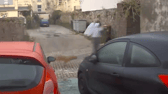 The man had denied being in the area at the time, but he and the dog were recorded on a doorbell camera (RSPCA/SWNS)