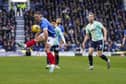 Pompey's Colby Bishop in action against Fleetwood