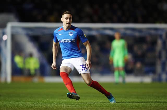 Former Pompey defender Brandon Haunstrup has started just five matches in more than three years. Picture: Joe Pepler