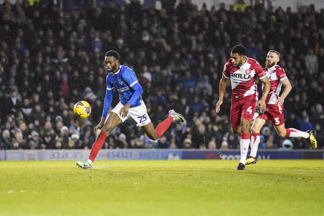 Abu Kamara insists he's remaining at Fratton Park for the rest of the season. Picture: Jason Brown/ProSportsImages