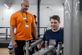 David George, right, with gym manager Mark Takhar at Horizon Havant. (Picture: Habibur Rahman)