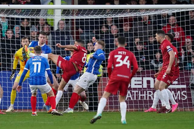 Pompey fell to defeat at Cheltenham today.