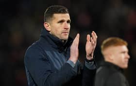 John Mousinho criticised Pompey's defending during a 'mad' five minutes which inflicted defeat at Cheltenham. Picture: Jason Brown
