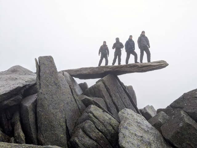 Personnel from 1710 Naval Air Squadron – a specialist unit in Portsmouth Naval Base - are planning to climb the three peaks in the Himalayas in Nepal. They prepared by climbing different parts of Snowdonia in Wales.