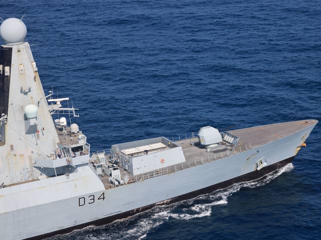 The Royal Navy air defence destroyer HMS Diamond has destroyed "multiple attack drones" deployed by Iranian-backed Houthis in the Red Sea, according to Defence Secretary Grant Shapps. The amount of money it cost for the missiles to be fired as been revealed. Picture: LPhot Chris Sellars/MoD/Crown Copyright/PA Wire.